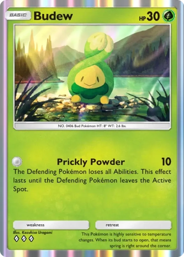Budew card front