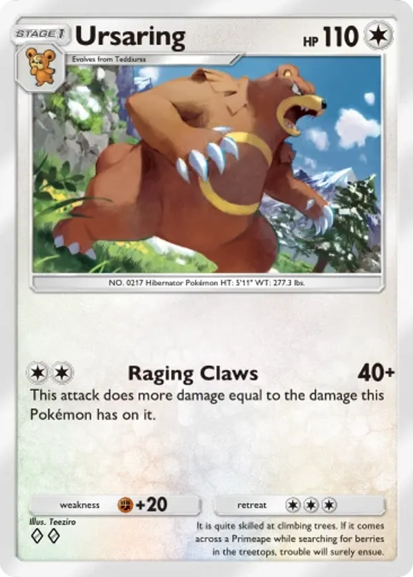 Ursaring card front