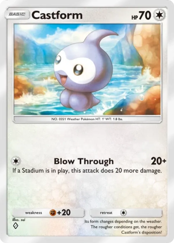 Castform card front
