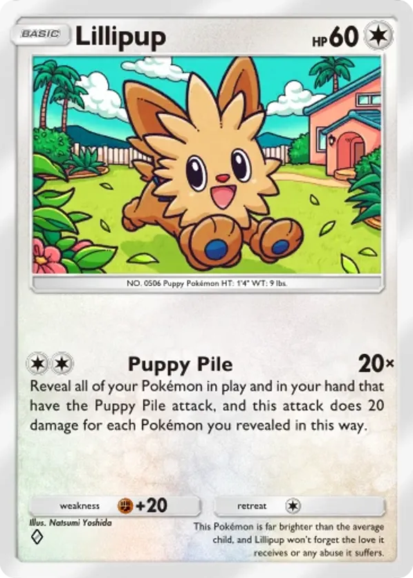 Lillipup card front