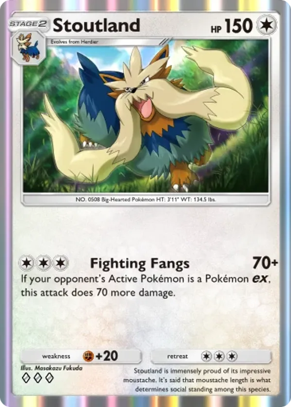 Stoutland card front