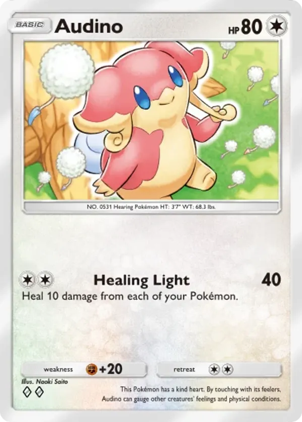 Audino card front