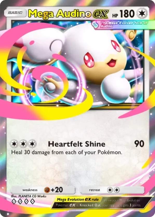 Mega Audino ex card front