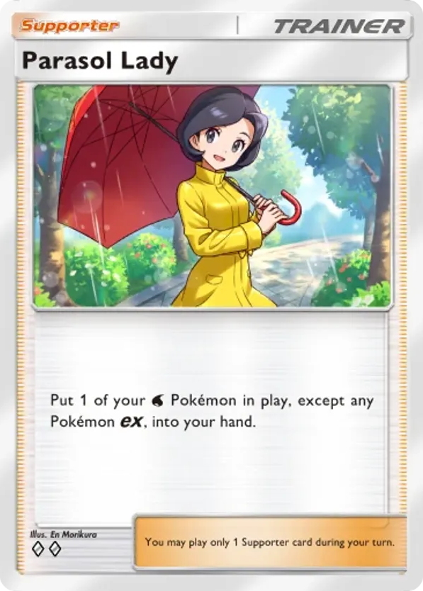 Parasol Lady card front