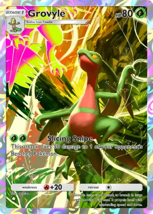 Grovyle card front