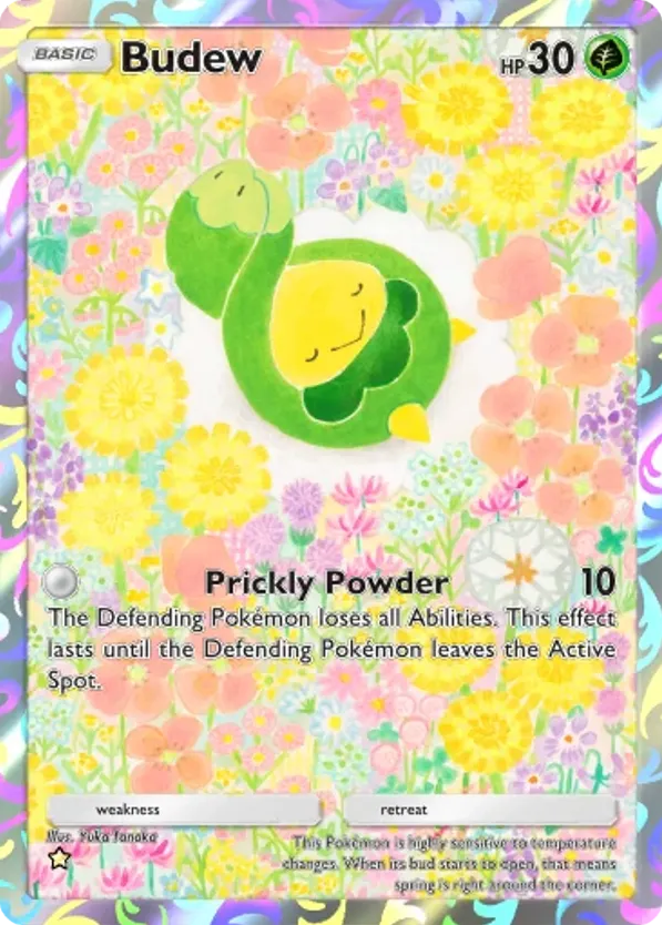 Budew card front
