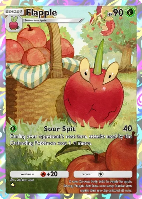 Flapple card front