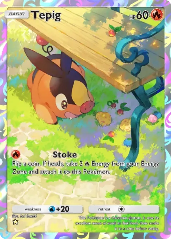 Tepig card front