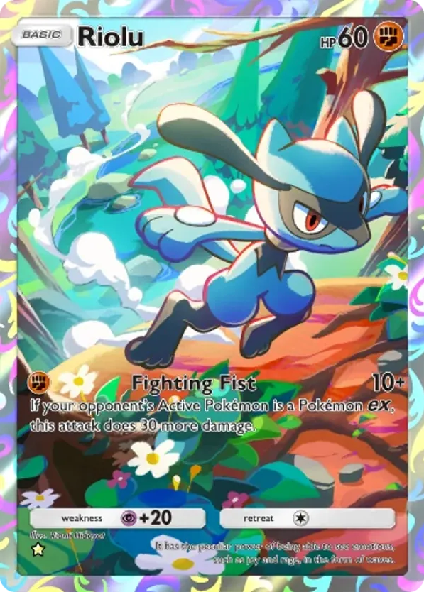 Riolu card front