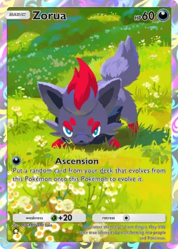 Zorua card front