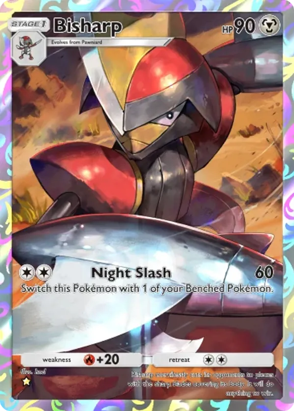 Bisharp card front