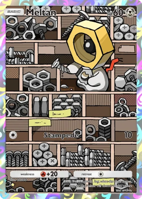 Meltan card front