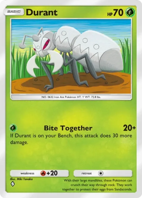 Durant card front