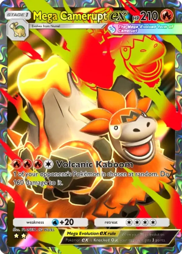 Mega Camerupt ex card front