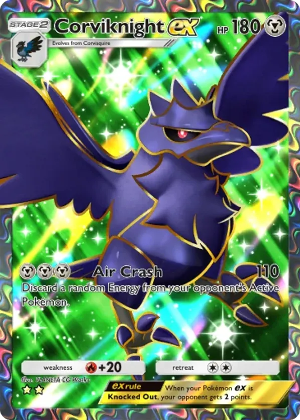 Corviknight ex card front