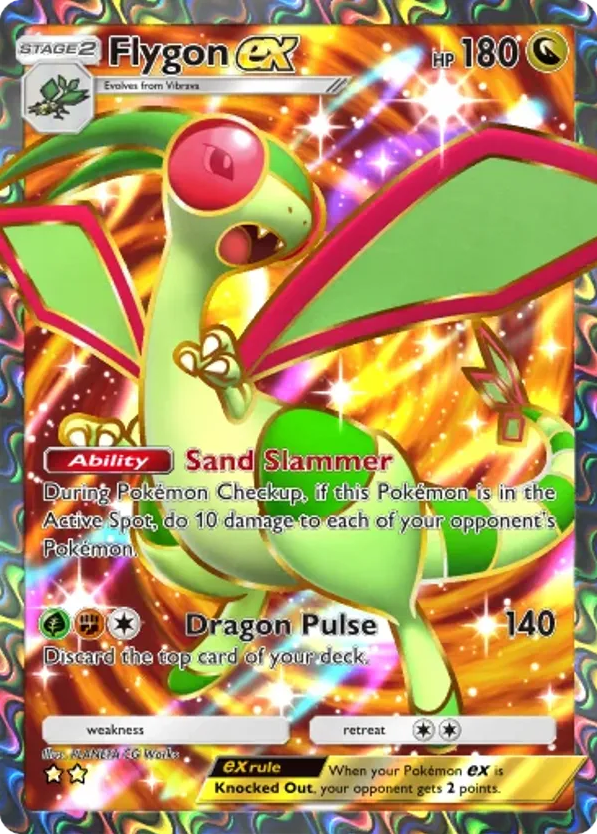 Flygon ex card front