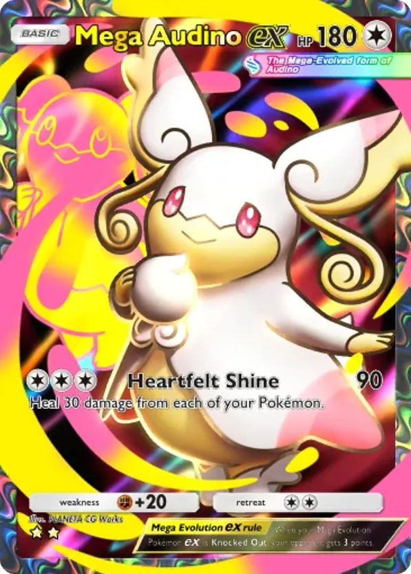 Mega Audino ex card front