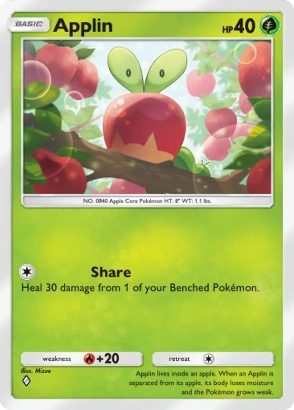 Applin card front