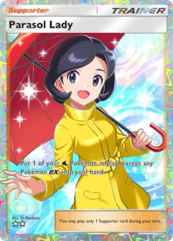 Parasol Lady card front