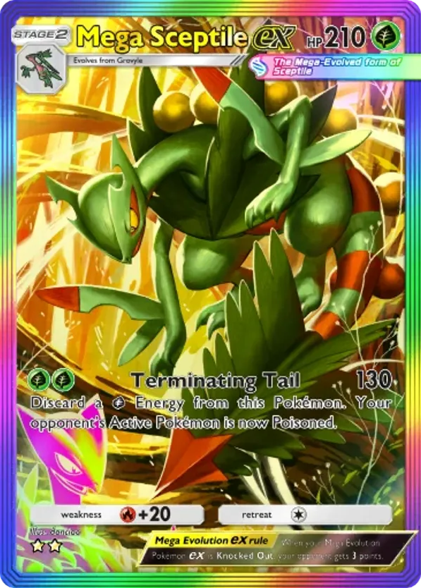 Mega Sceptile ex card front
