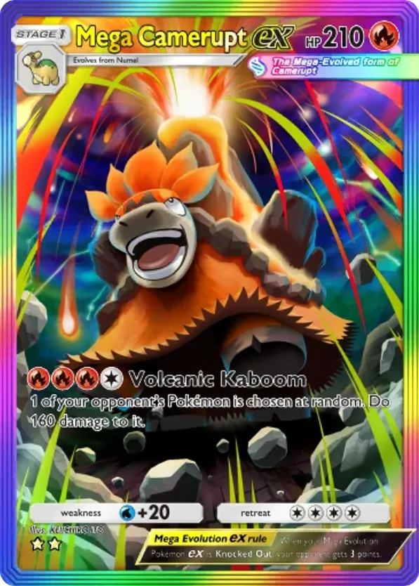 Mega Camerupt ex card front