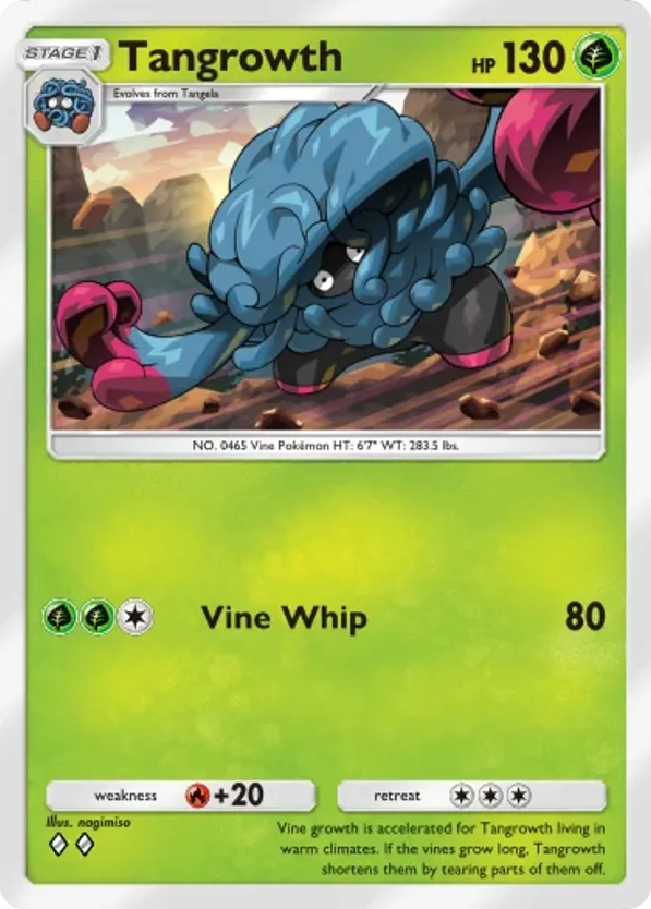 Tangrowth card front