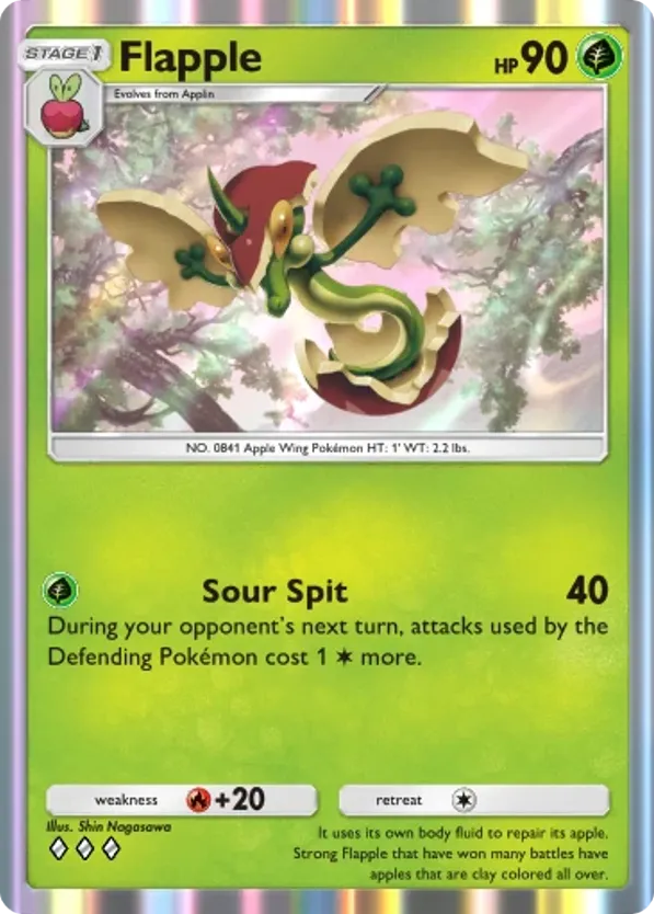 Flapple card front