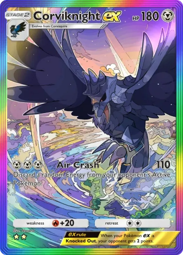 Corviknight ex card front