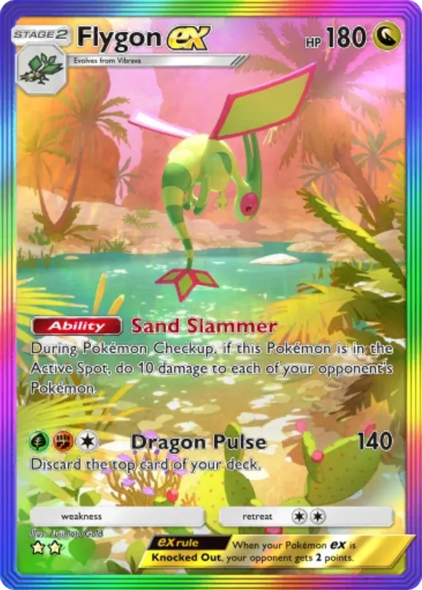 Flygon ex card front