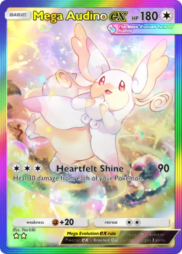 Mega Audino ex card front