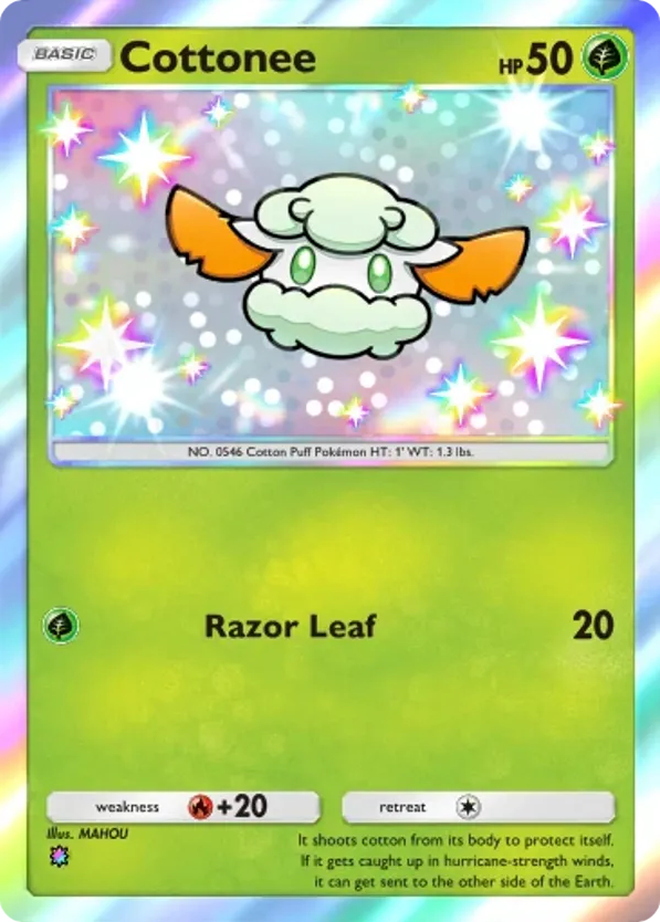 Cottonee card front