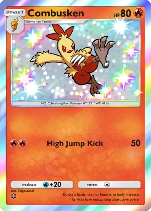 Combusken card front