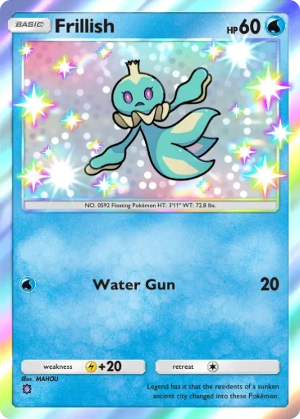 Frillish card front