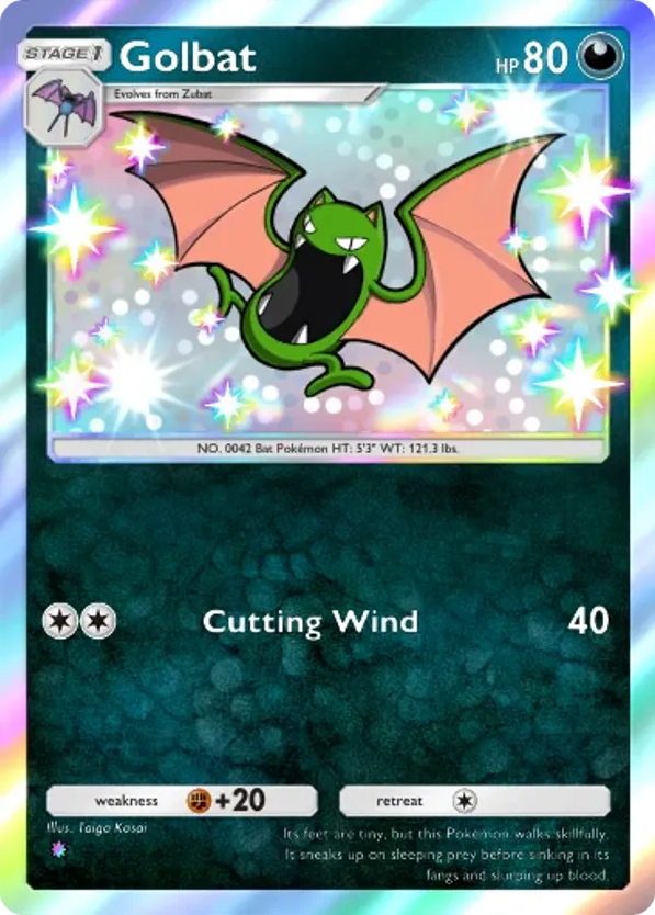 Golbat card front