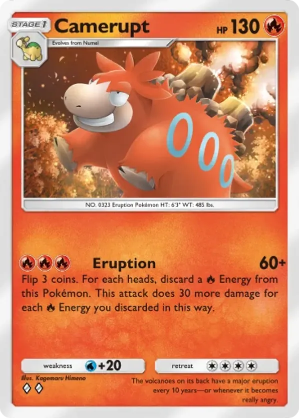 Camerupt card front