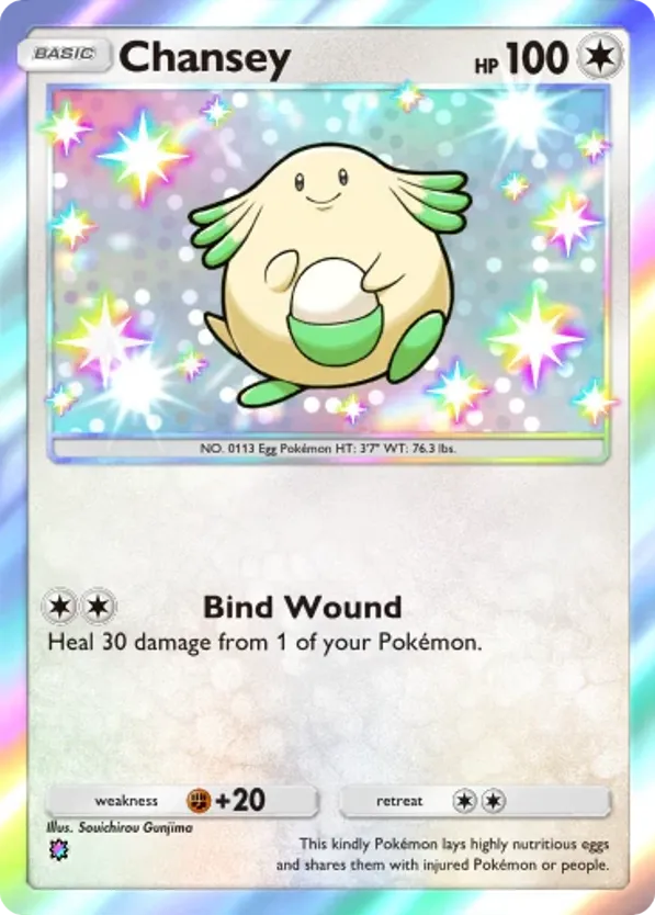 Chansey card front