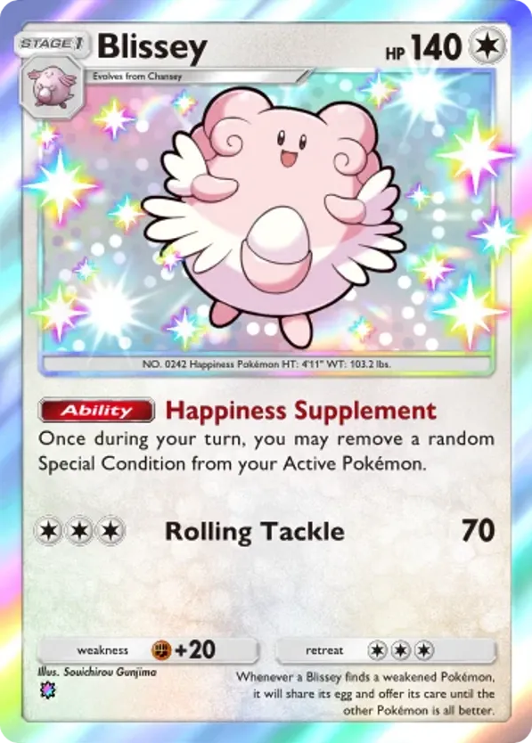 Blissey card front