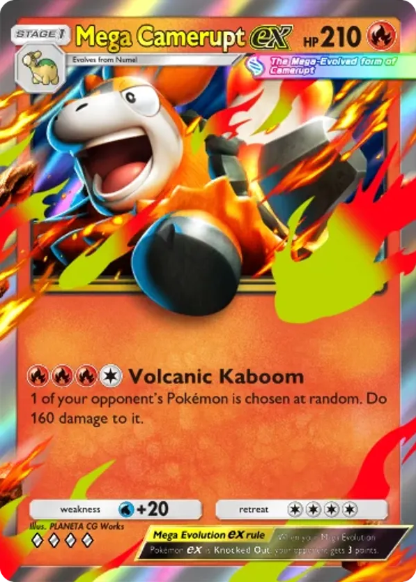 Mega Camerupt ex card front