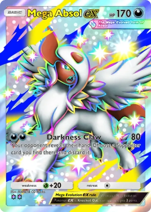 Mega Absol ex card front