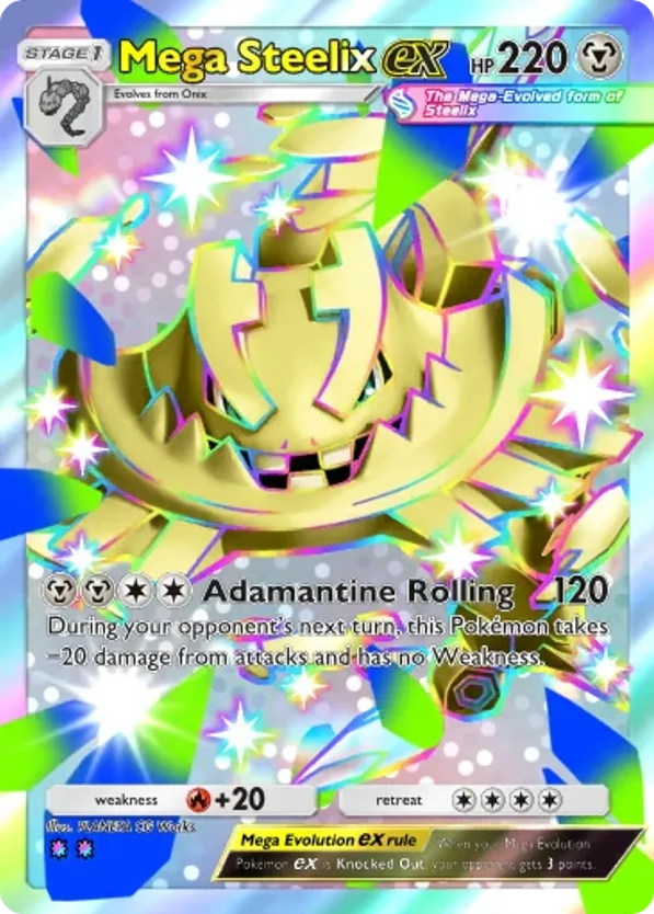 Mega Steelix ex card front