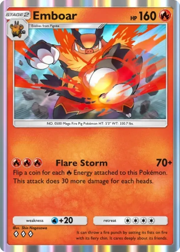Emboar card front