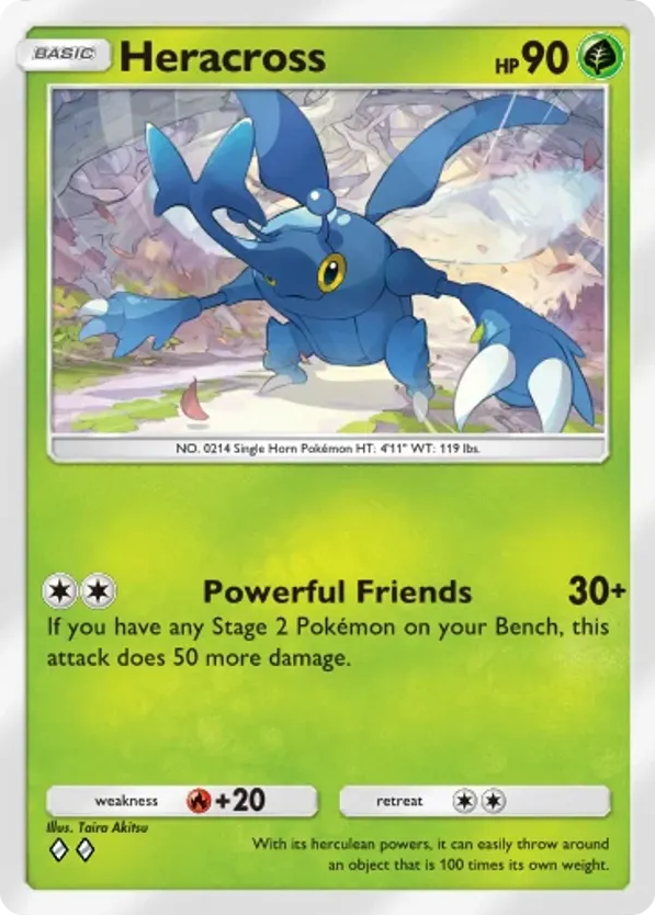 Heracross card front