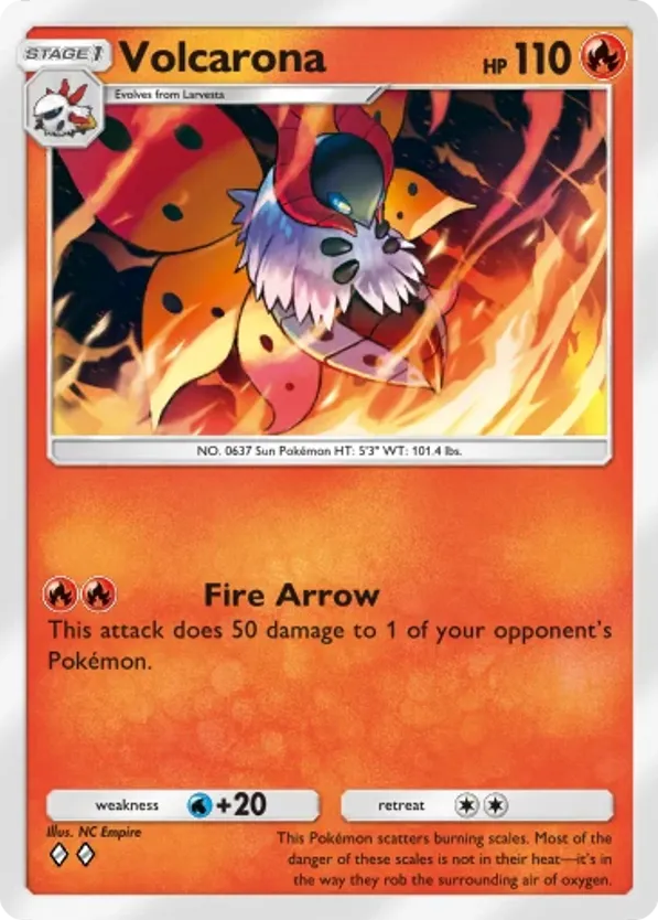 Volcarona card front