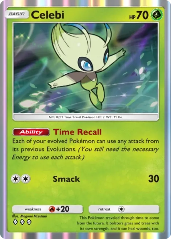 Celebi card front