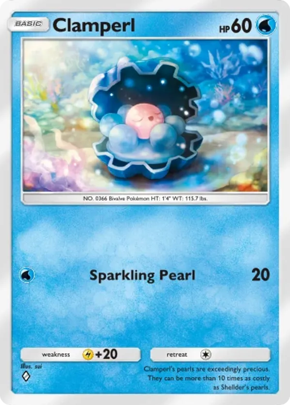 Clamperl card front