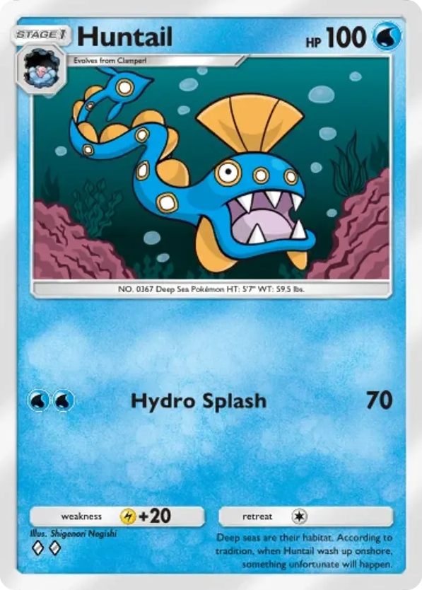 Huntail card front