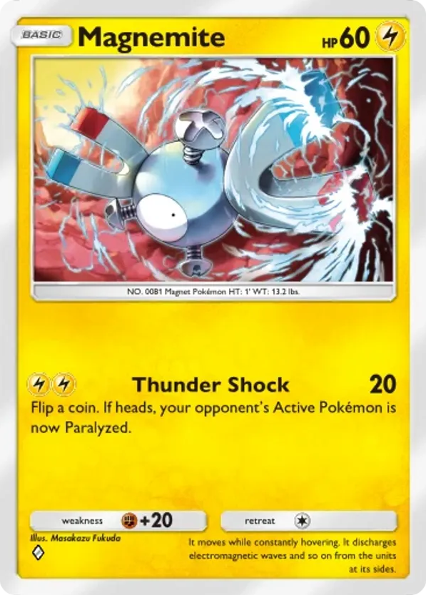 Magnemite card front