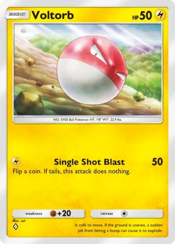 Voltorb card front