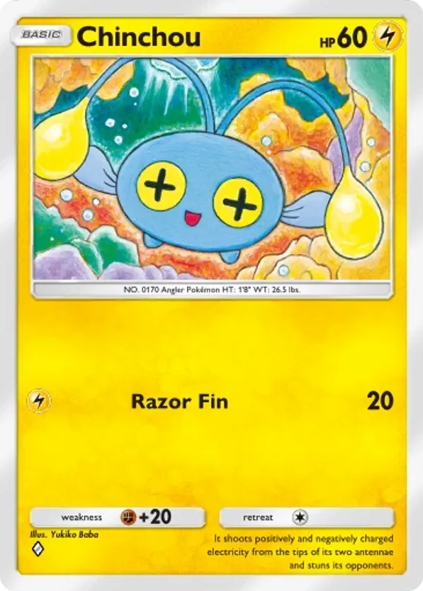 Chinchou card front