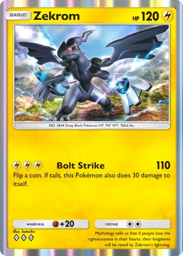 Zekrom card front
